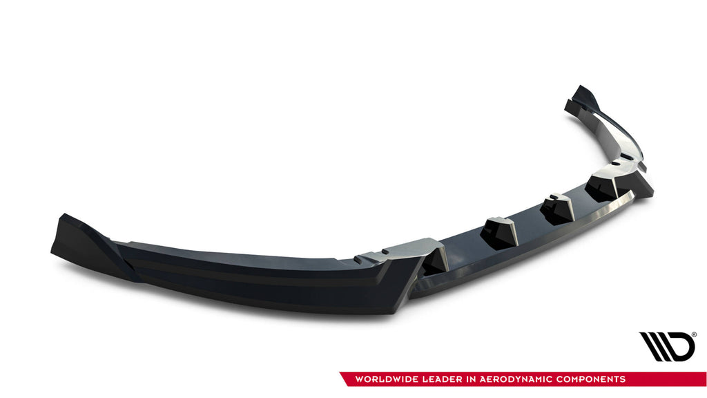 Maxton Design Street+ Spoilerlippe Front Ansatz passend für Abarth 500e schwarz Hochglanz