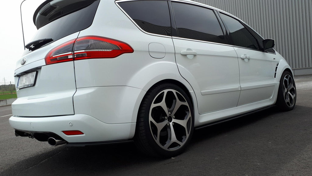Maxton Design Street+ Seitenschweller Leisten passend für Ford S-Max Titanium Mk1 Facelift schwarz Hochglanz