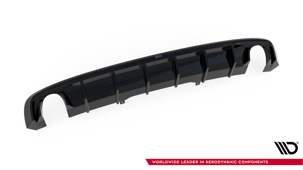 Maxton Design Diffusor Heck Ansatz V.1 passend für Audi A4 S-line B9 (Einzelauspuff li. re.)