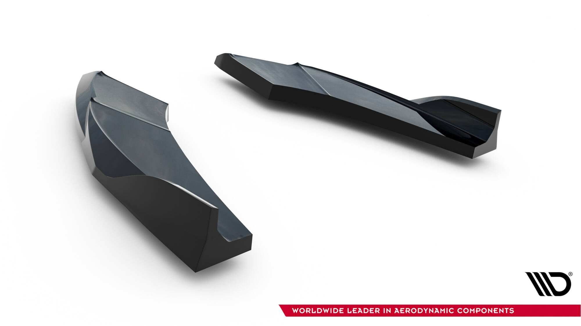 Maxton Design Heck Ansatz Flaps Diffusor V.2 passend für Audi S3 Limousine 8Y Facelift schwarz Hochglanz