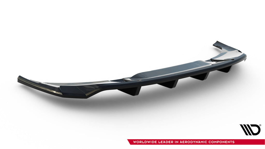 Maxton Design Street+ Mittlerer Diffusor RACE passend für Audi e-Tron S-Line schwarz Hochglanz