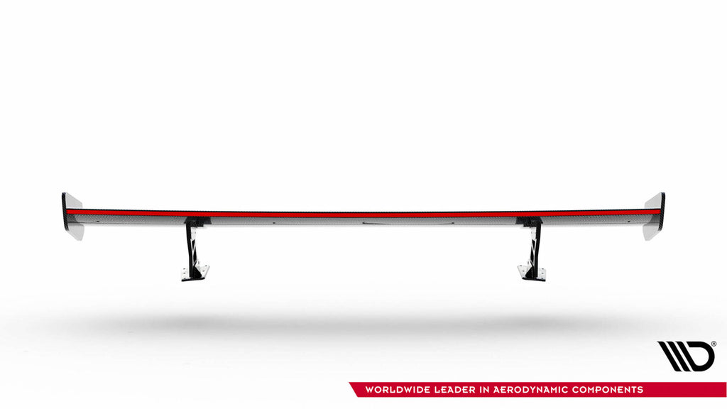 Maxton Design Carbon Spoiler With External Brackets Uprights V.2 + LED Audi A5 / A5 S-Line / S5 / RS5 Coupe F5 / F5 Facelift für Audi A5 / S5 / RS5
