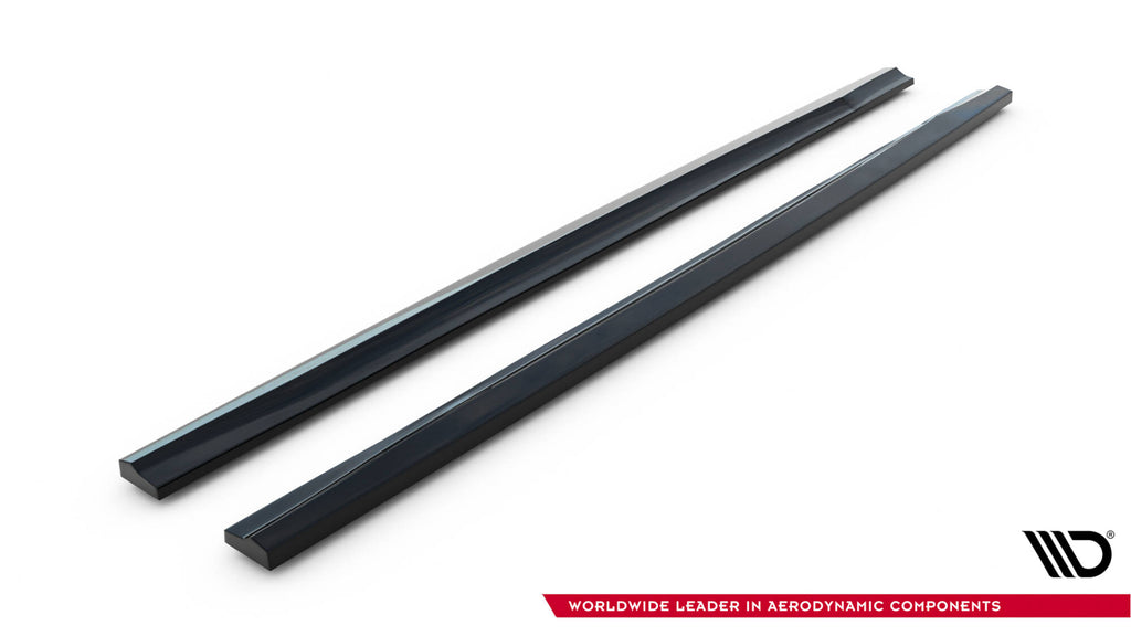 Maxton Design Street+ Seitenschweller Leisten passend für Renault Megane RS Mk3 schwarz Hochglanz