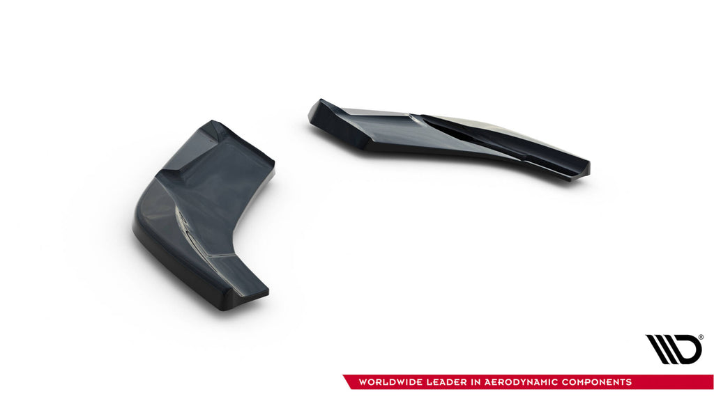Maxton Design Heck Ansatz Flaps Diffusor V.5 passend für Hyundai I30 N Hatchback Mk3 Facelift schwarz Hochglanz