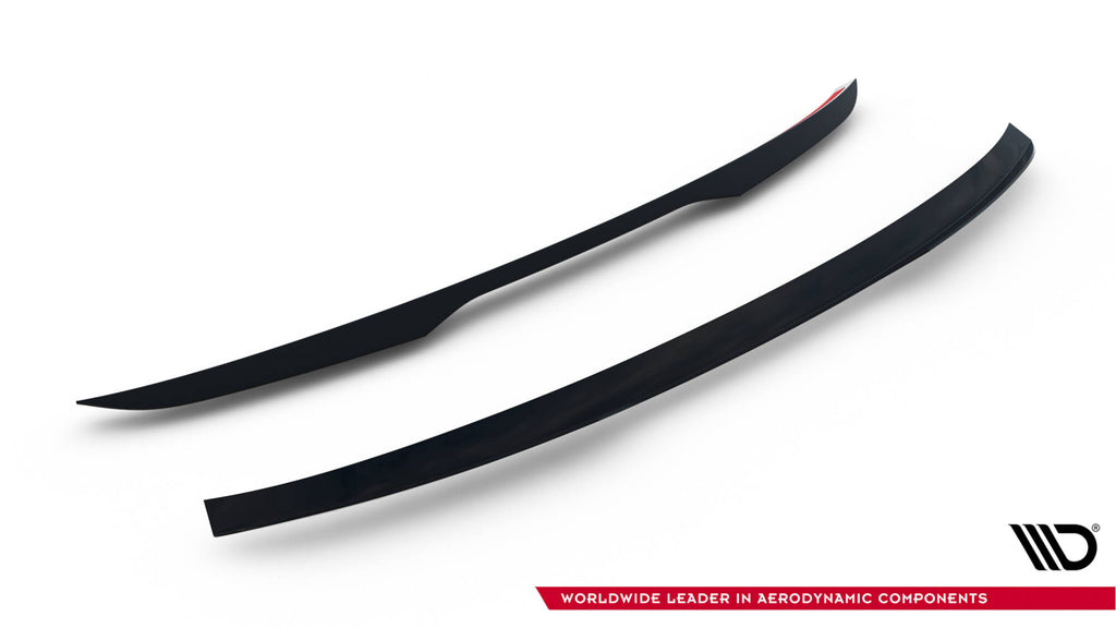 Maxton Design Niedriger Spoiler CAP passend für Maserati Levante GT Mk1 Facelift schwarz Hochglanz
