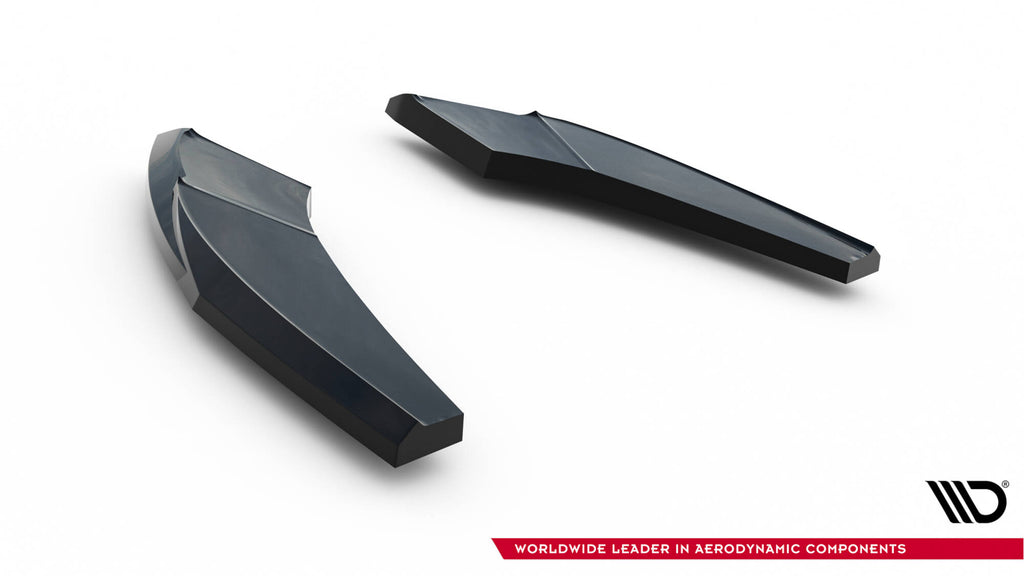 Maxton Design Heck Ansatz Flaps Diffusor V.1 passend für Audi S3 Limousine 8Y Facelift schwarz Hochglanz
