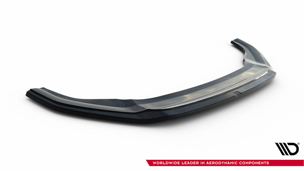 Maxton Design Street+ Spoilerlippe Front Ansatz V.2 passend für VW Golf GTI / GTD Mk7 Facelift schwarz Hochglanz