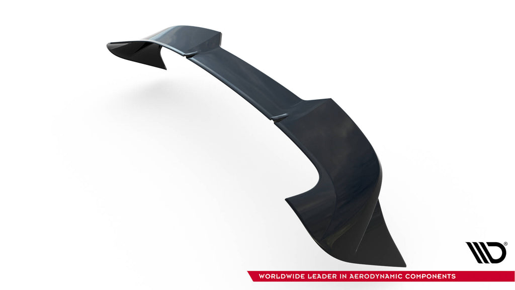 Maxton Design Höher Spoiler CAP 3D passend für Porsche Macan GTS Mk1 Facelift 2 schwarz Hochglanz