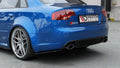 Maxton Design Heck Ansatz Flaps Diffusor V.1 passend für Audi RS4 Limousine B7 schwarz Hochglanz