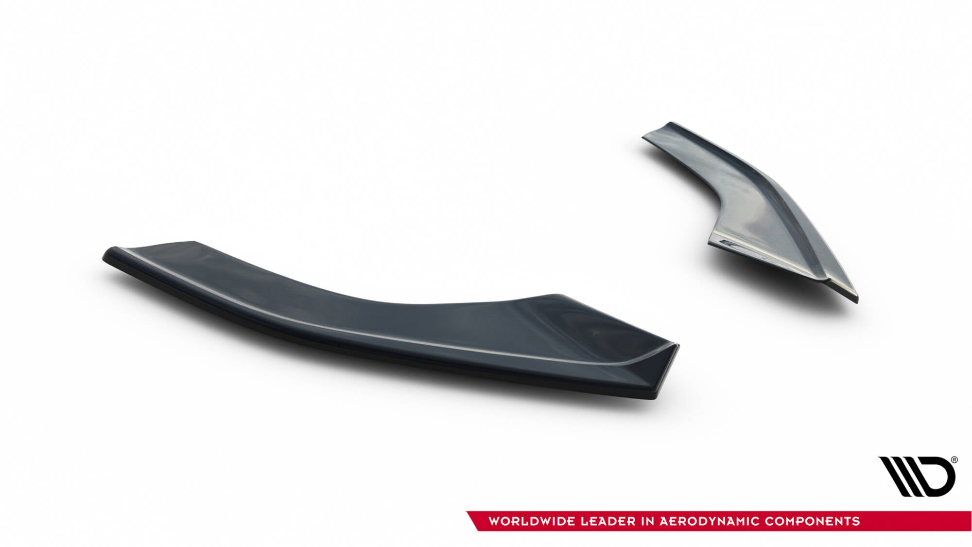 Maxton Design Street+ Spoilerlippe Front Ansatz passend für VW Golf R / R-Line Mk7 Facelift schwarz Hochglanz