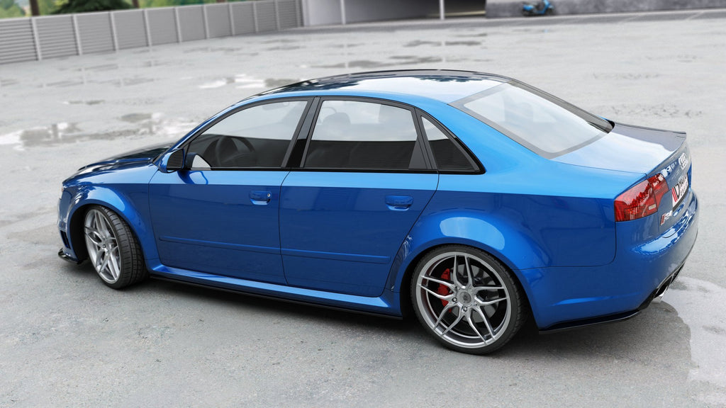 Maxton Design Seitenschweller Ansatz für Audi RS4 B7 Carbon Look