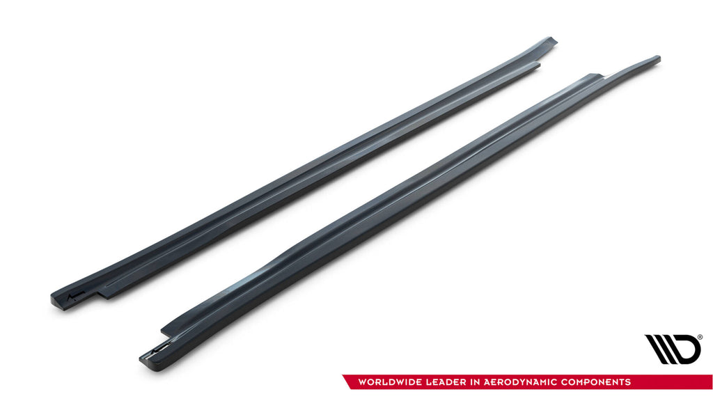 Maxton Design Street+ Seitenschweller Leisten passend für Maserati Quattroporte Mk6 schwarz Hochglanz