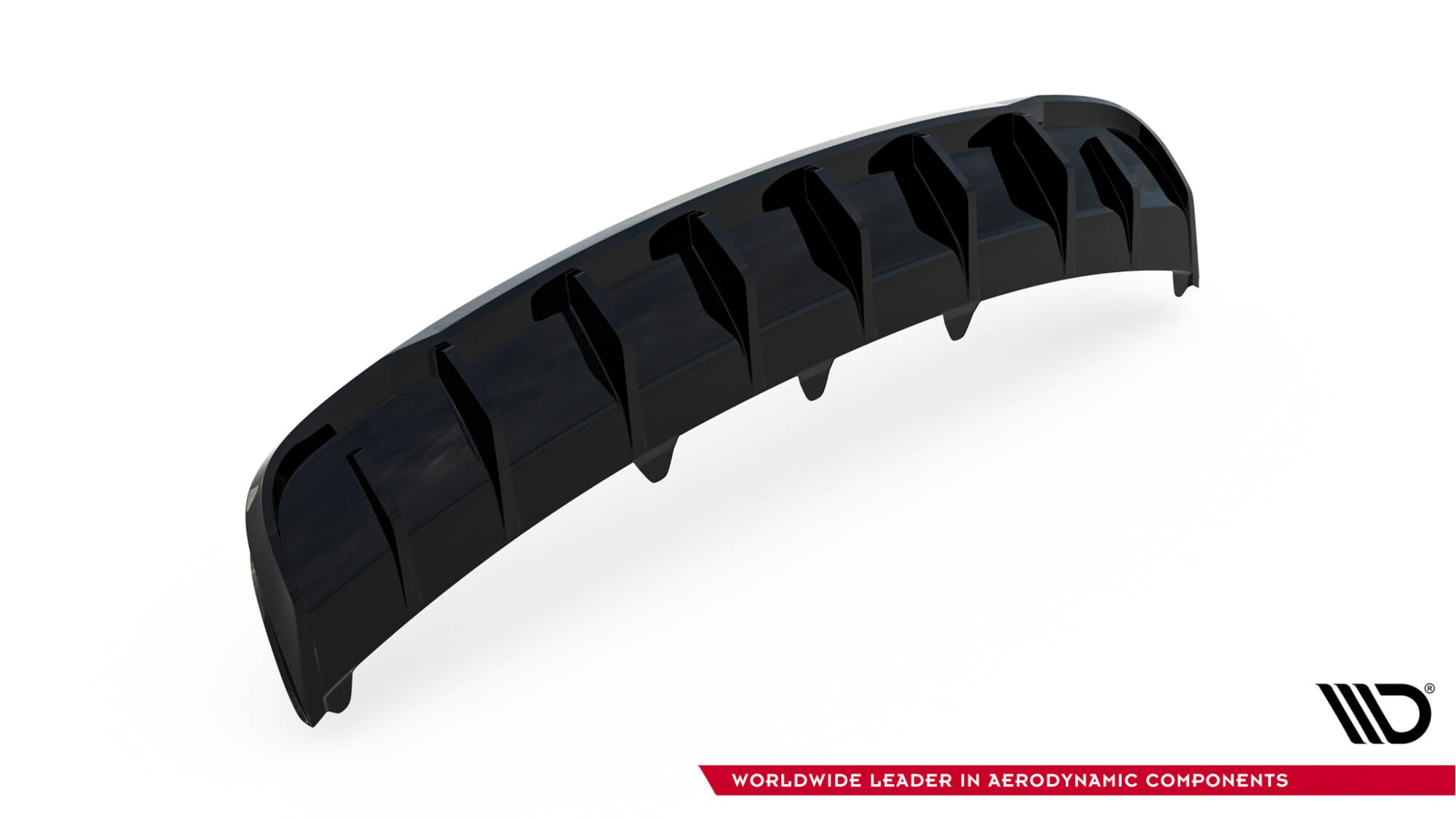 Maxton Design Diffusor Heck Ansatz passend für Audi A4 B8 Facelift (Version ohne Auspuff) schwarz Hochglanz