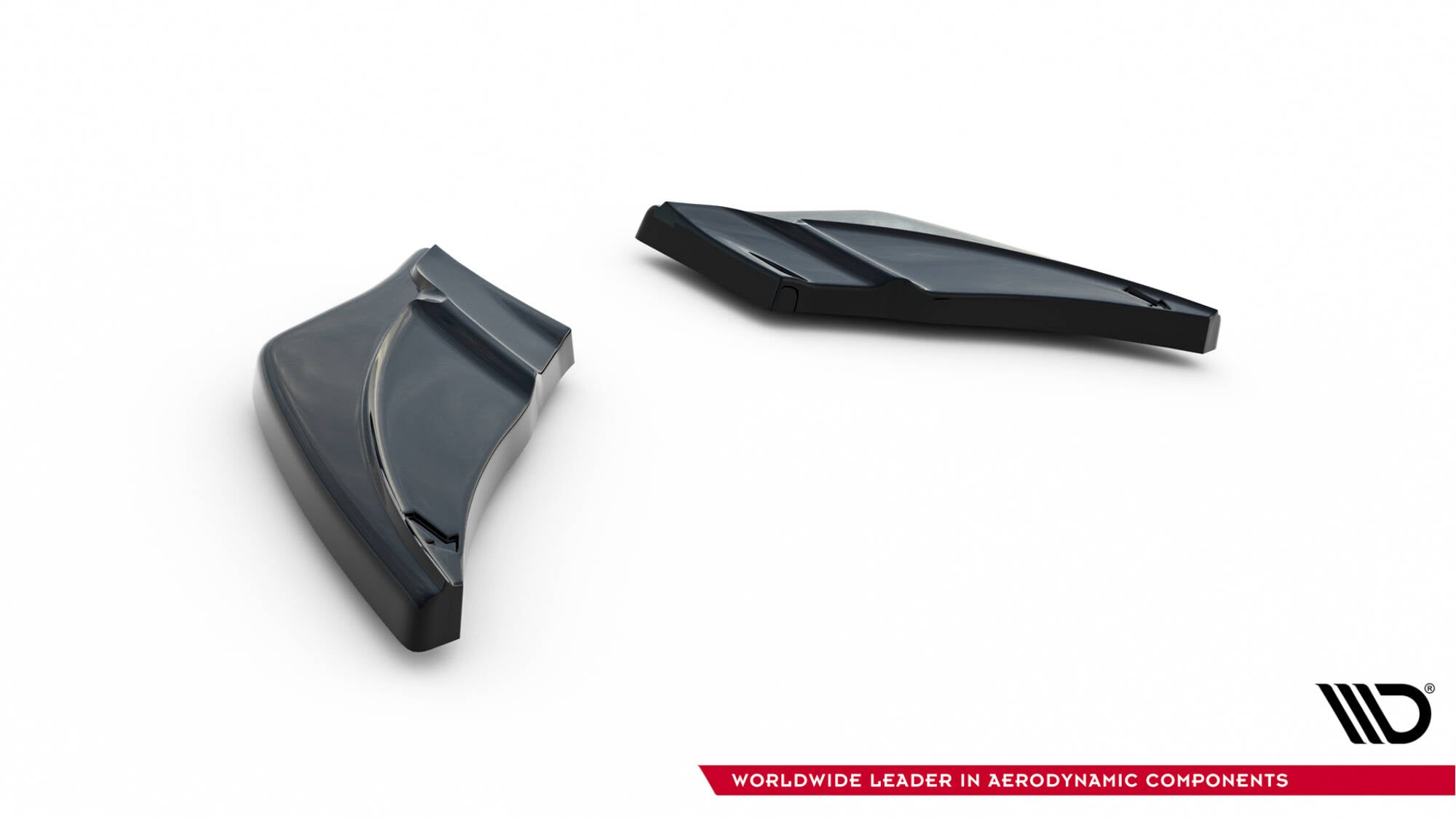 Maxton Design Heck Ansatz Flaps Diffusor passend für v.2 VW GOLF 7 R schwarz Hochglanz
