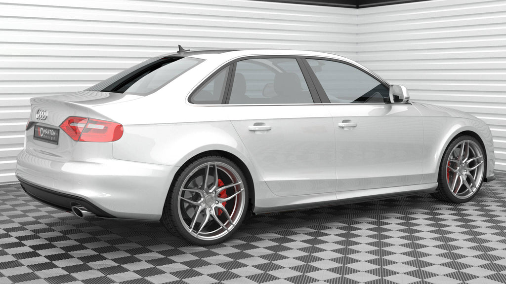 Maxton Design Heckansatz Audi A4 S-Line B8 Facelift schwarz Hochglanz für Audi A4