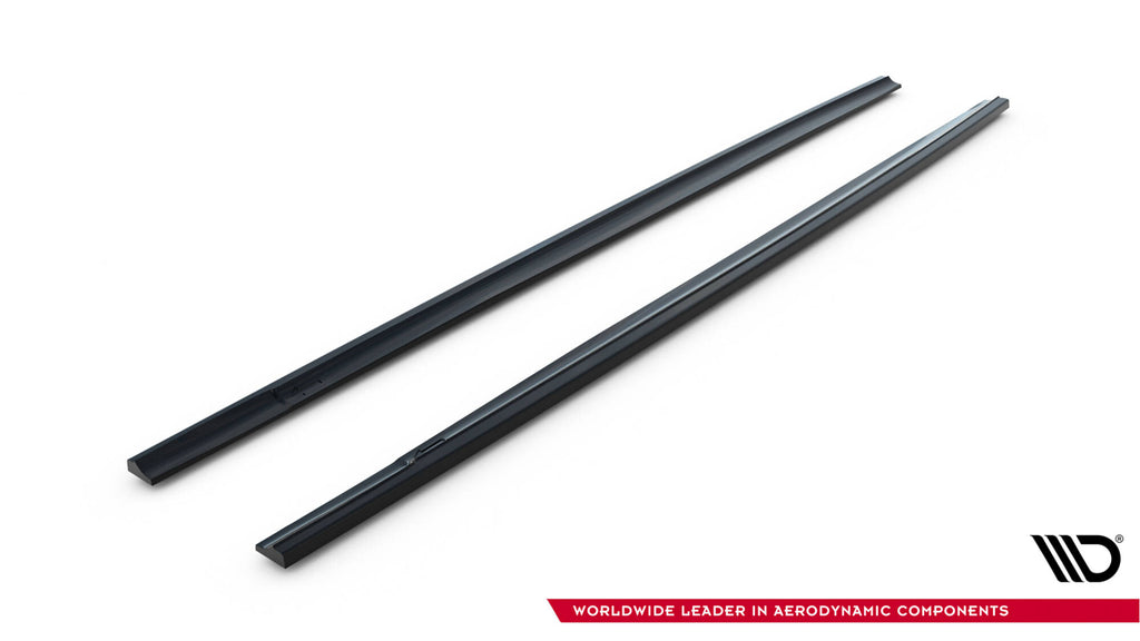 Maxton Design Street+ Seitenschweller Leisten passend für Ford Focus ST Mk2 FL schwarz Hochglanz