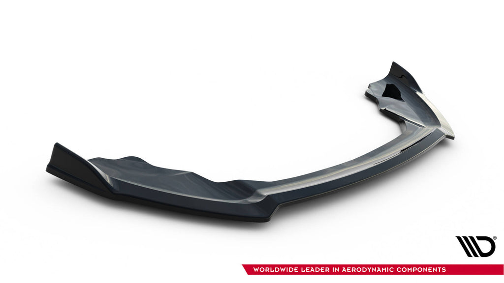 Maxton Design Street+ Spoilerlippe Front Ansatz V.5 passend für Ford Fiesta ST Mk7 Facelift schwarz Hochglanz