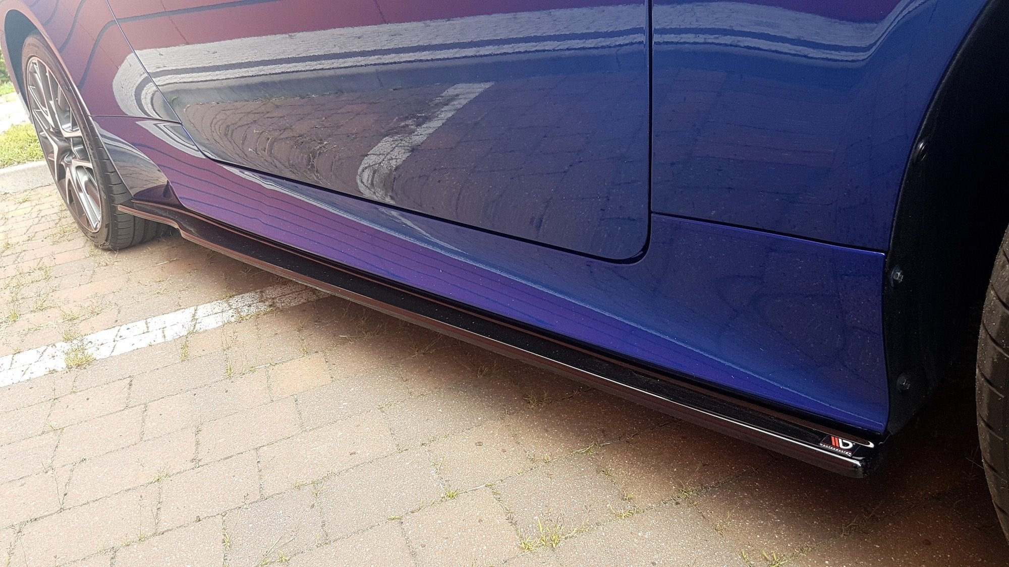 Maxton Design Seitenschweller Ansatz für Lexus Rc Carbon Look