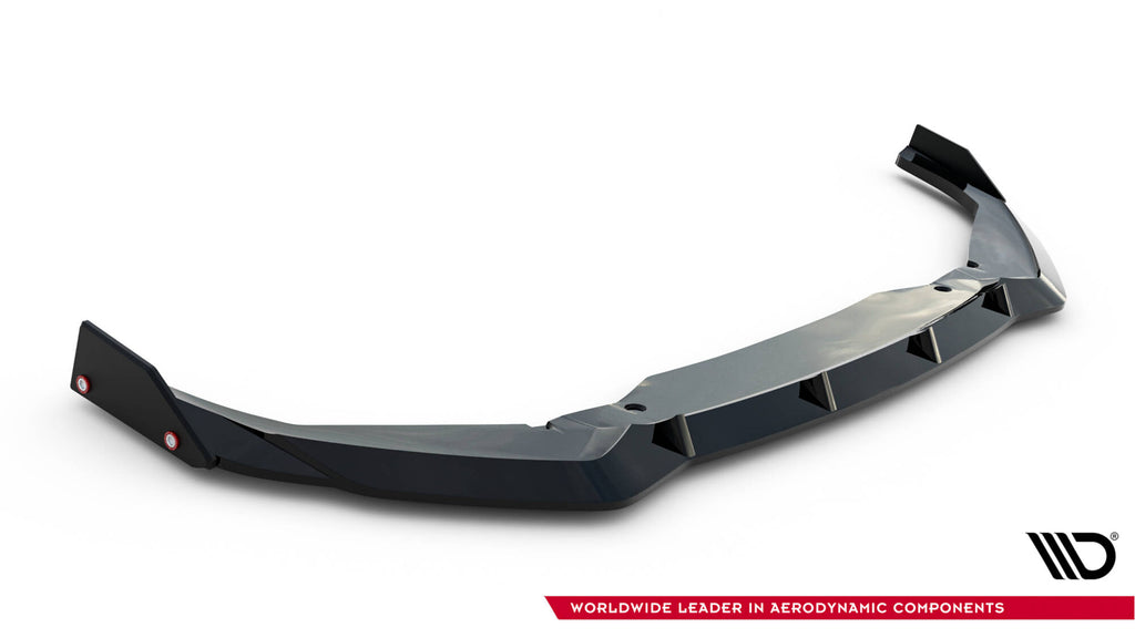 Maxton Design Street+ Spoilerlippe Front Ansatz V.1 + Flaps passend für Toyota GR Yaris Mk4 Facelift