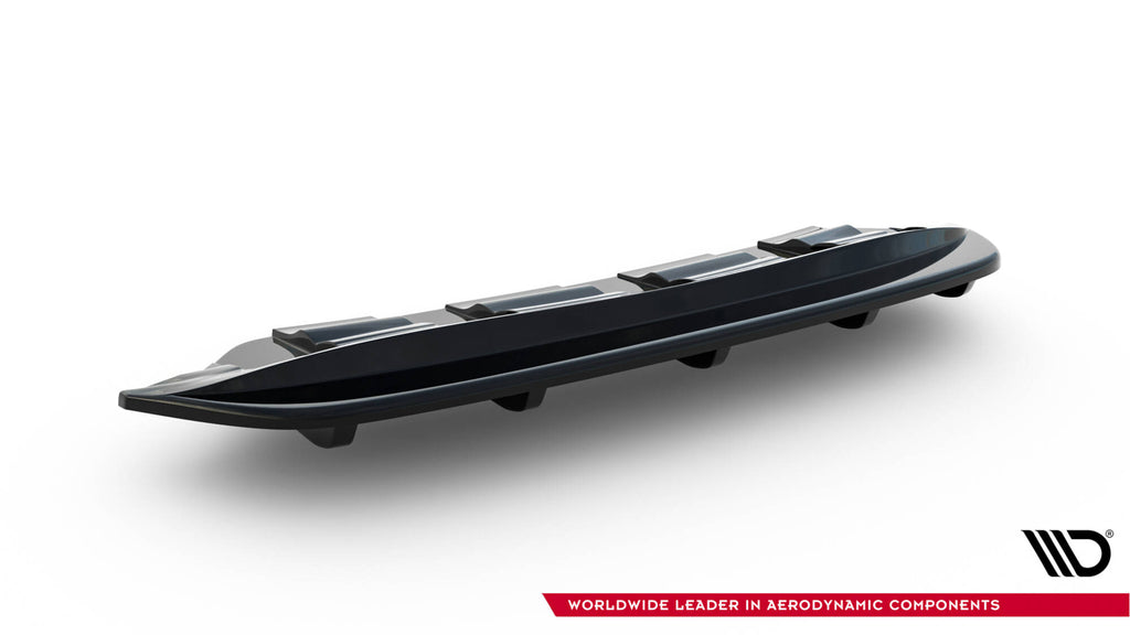 Maxton Design Street+ Mittlerer Diffusor RACE passend für Lexus Rc Mk1 schwarz Hochglanz