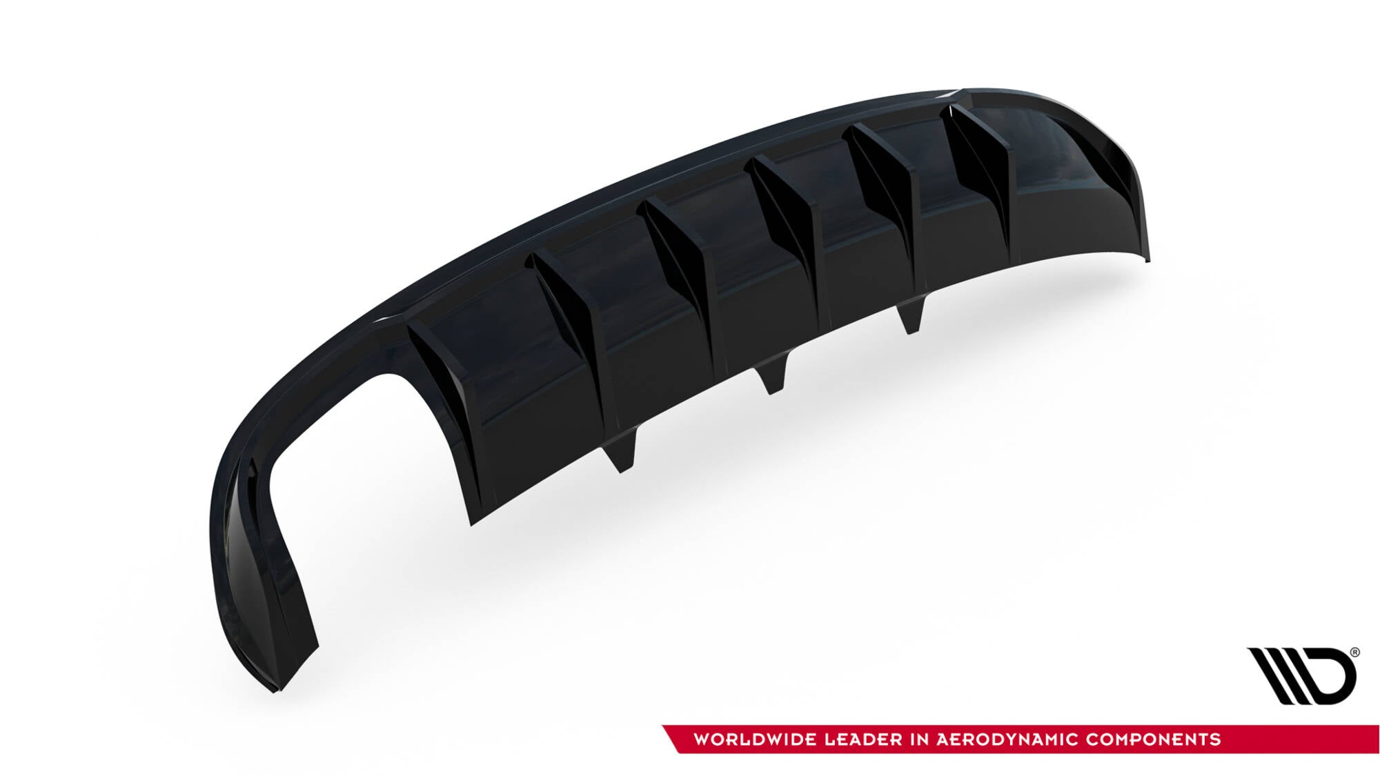 Maxton Design Diffusor Heck Ansatz passend für Audi A4 S-Line Limousine / Avant B8 (Doppelauspuff li.endrohr)