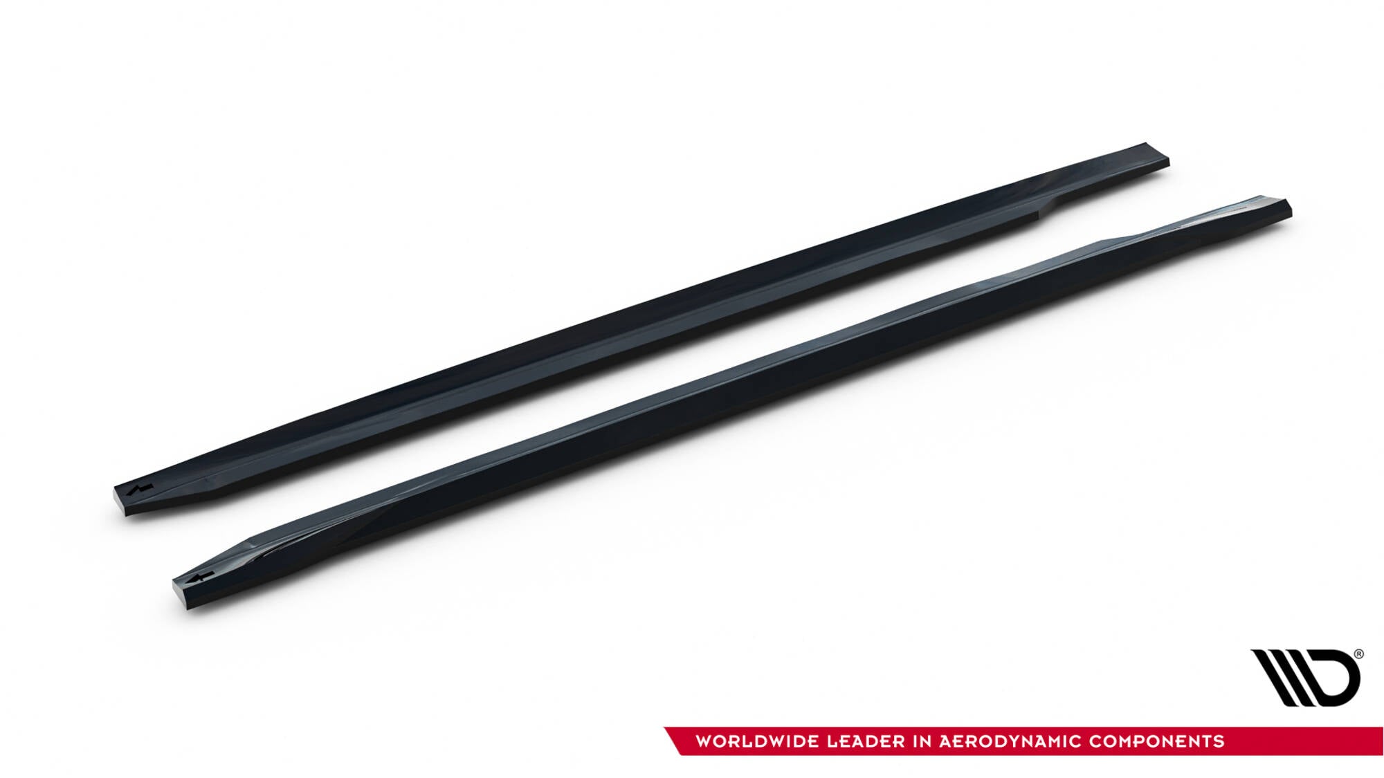 Maxton Design Street+ Seitenschweller Leisten passend für Audi A5 Sportback F5 Facelift schwarz Hochglanz