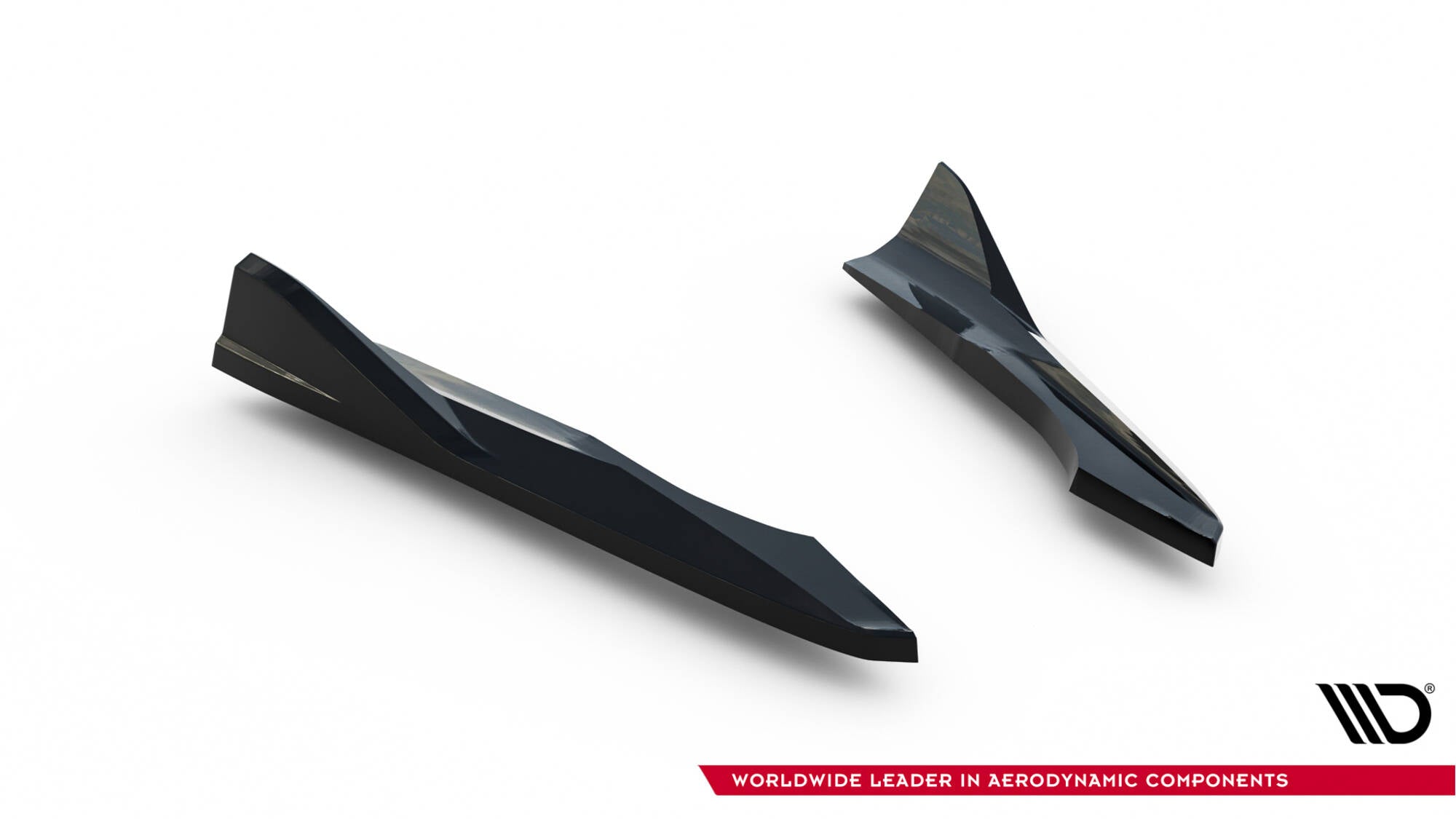 Maxton Design Heck Ansatz Flaps Diffusor V.2 passend für Audi A3 Limousine 8V Facelift schwarz Hochglanz