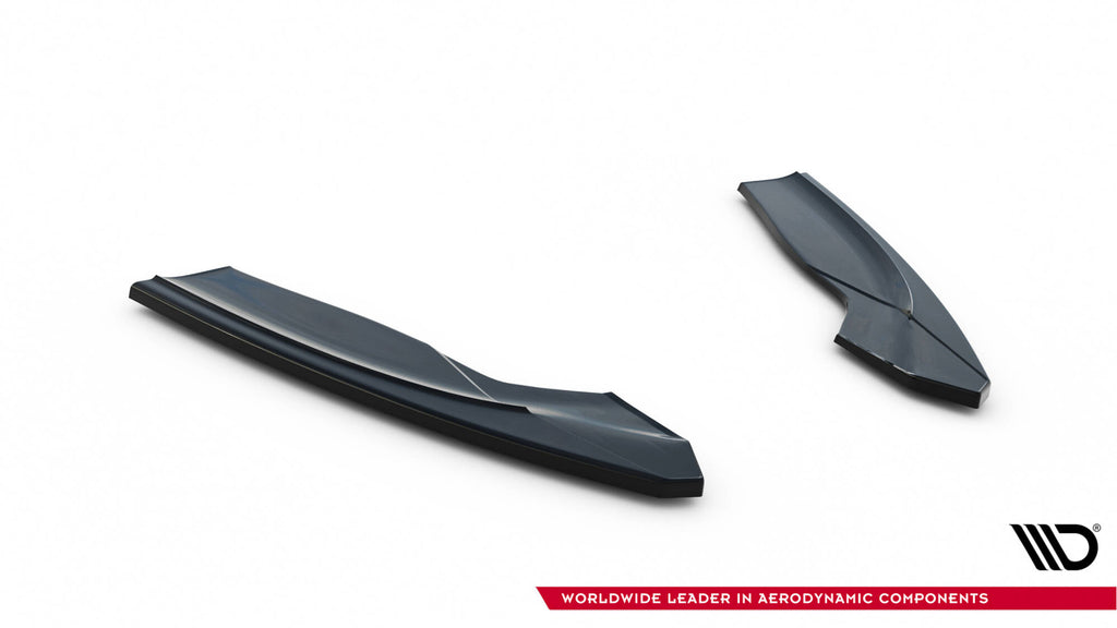 Maxton Design Heck Ansatz Flaps Diffusor V.2 passend für Ford Focus ST Mk2 FL schwarz Hochglanz