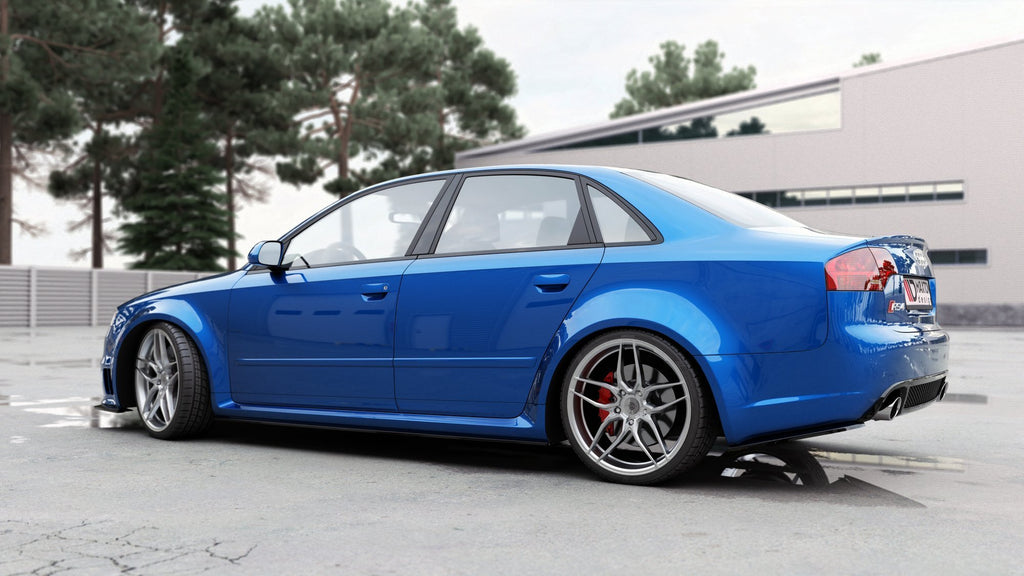 Maxton Design Seitenschweller Ansatz für Audi RS4 B7 Carbon Look