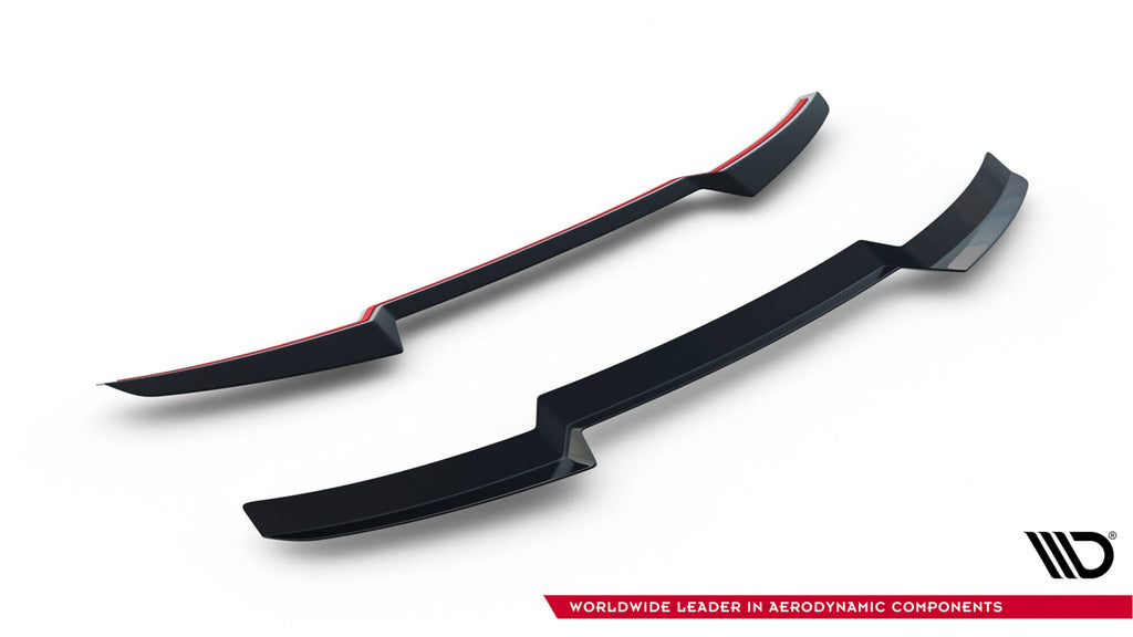 Maxton Design Spoiler CAP V.2 passend für Audi RS6 C7 / C7 Facelift schwarz Hochglanz