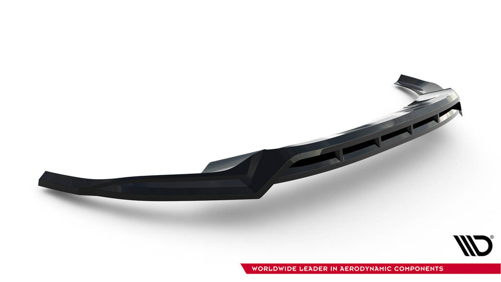 Maxton Design Street+ Spoilerlippe Front Ansatz passend für Audi Q8 Mk1 schwarz Hochglanz