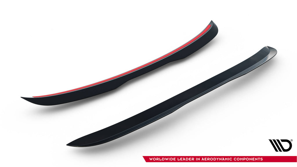Maxton Design Spoiler CAP passend für Ford Focus ST Mk3 Kombi schwarz Hochglanz