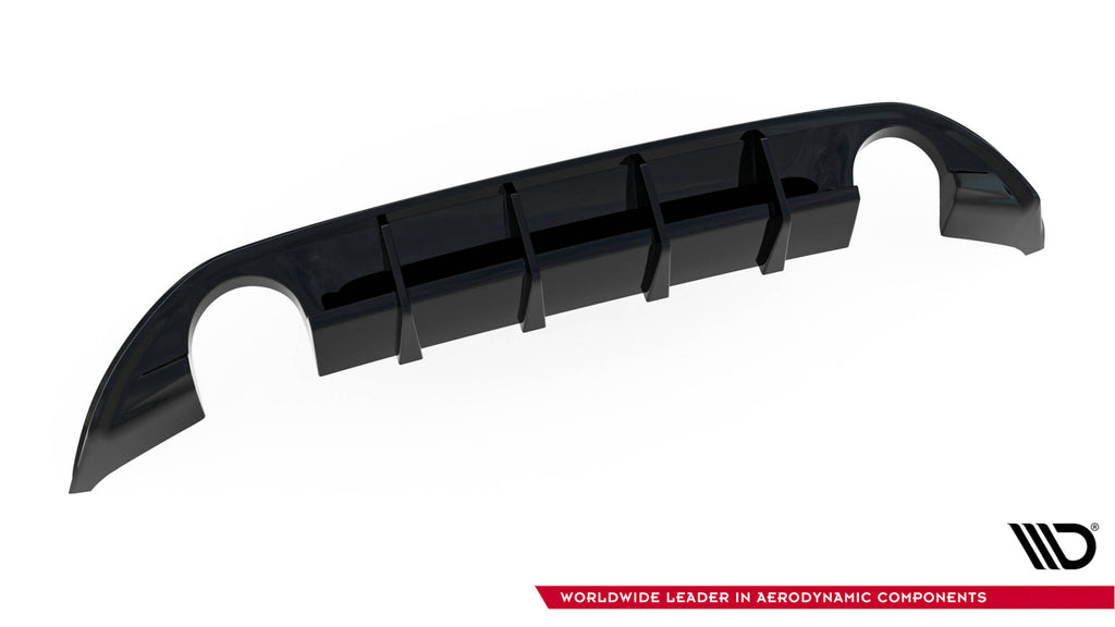 Maxton Design Diffusor Heck Ansatz passend für Hyundai I30 N Hatchback Mk3 Facelift schwarz Hochglanz