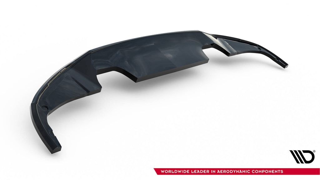 Maxton Design Street+ Mittlerer Diffusor RACE passend für Peugeot 308 GT Hatchback Mk3 schwarz Hochglanz