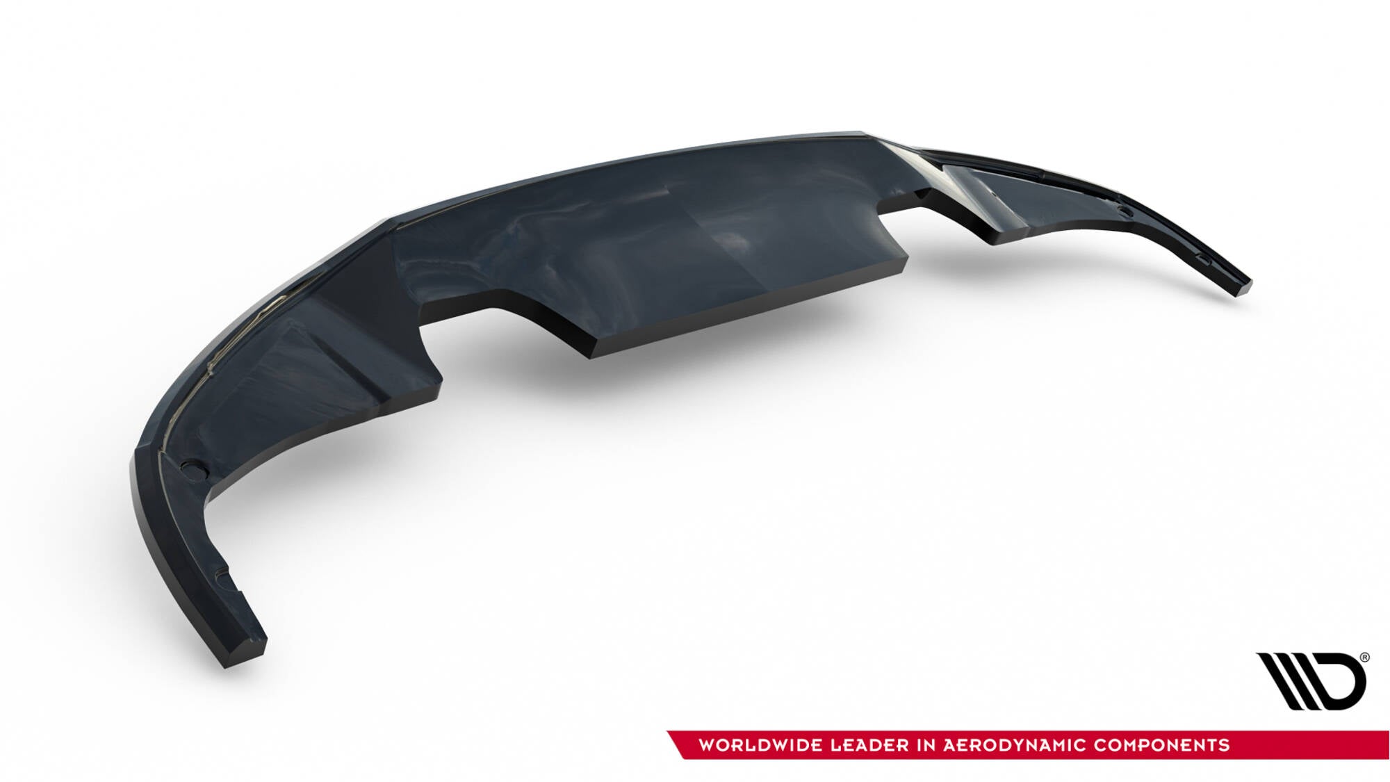 Maxton Design Street+ Mittlerer Diffusor RACE passend für Peugeot 308 GT Hatchback Mk3 schwarz Hochglanz