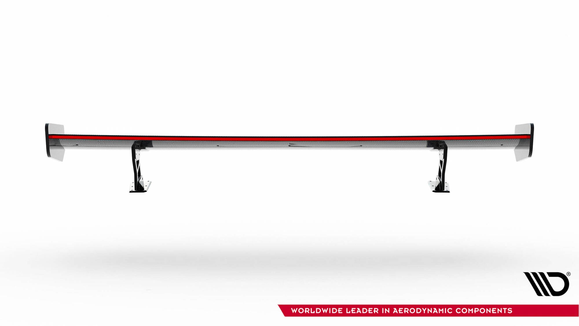 Maxton Design Carbon Spoiler With External Brackets Uprights + LED BMW 3er / M3 Coupe E92 für BMW 3er E92