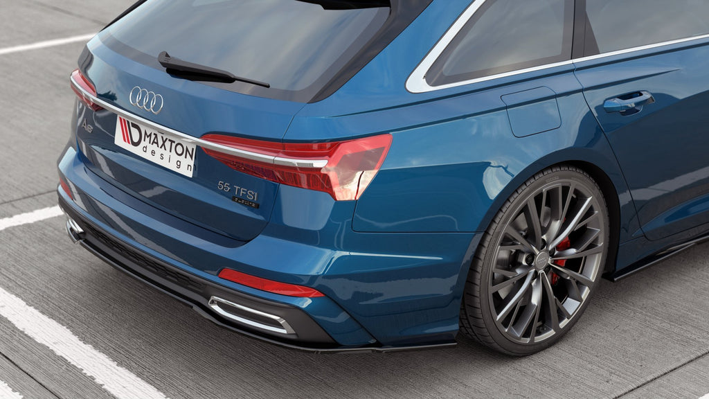 Maxton Design Heckansatz Audi A6 S-Line C8 schwarz Hochglanz für Audi A6