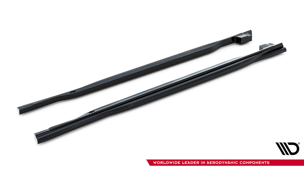 Maxton Design Street+ Seitenschweller Leisten passend für Land Rover Range Rover Sport Mk2 Facelift schwarz Hochglanz