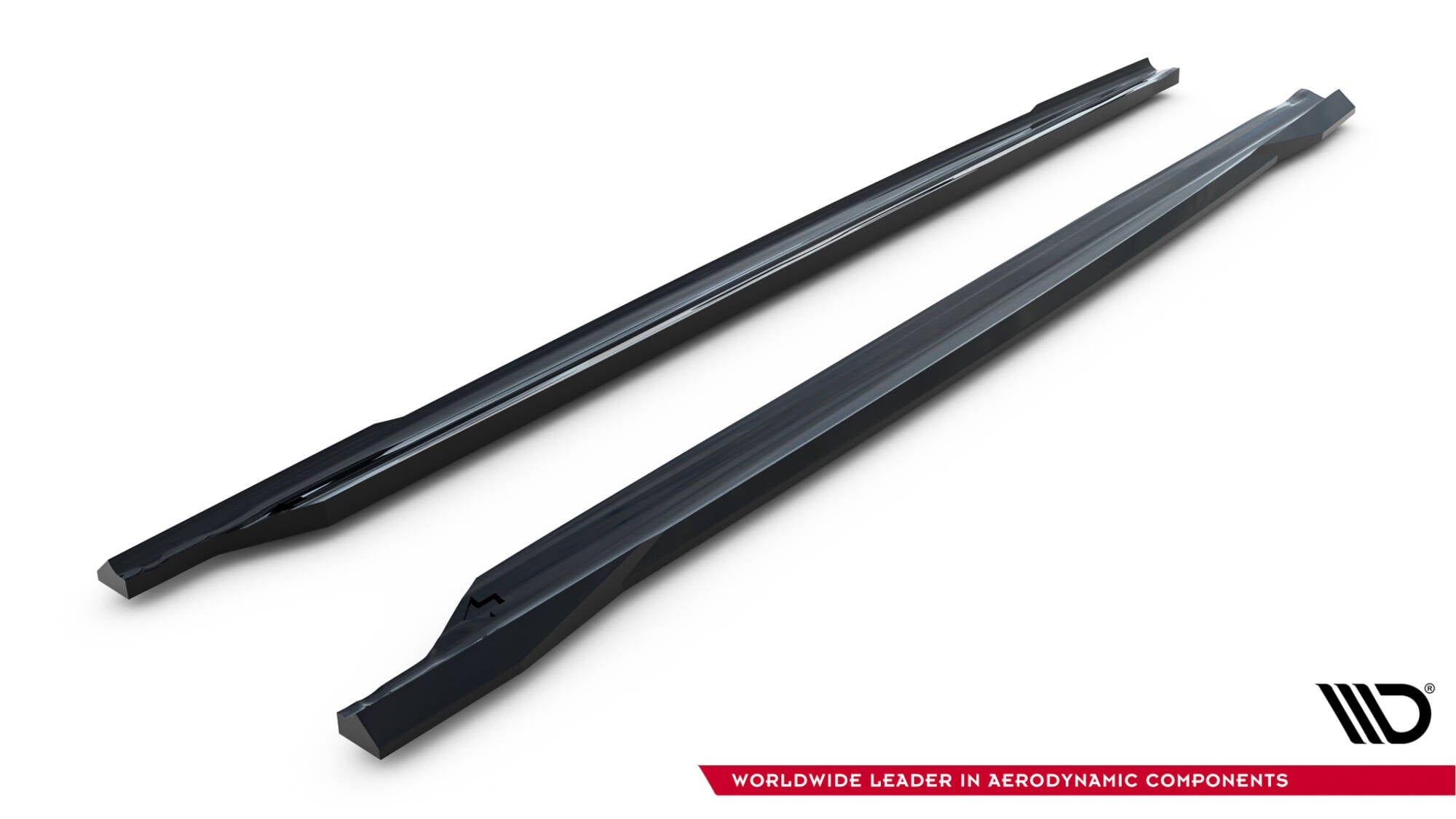 Maxton Design Street+ Seitenschweller Leisten passend für Skoda Octavia Liftback / Combi Mk4 Facelift schwarz Hochglanz