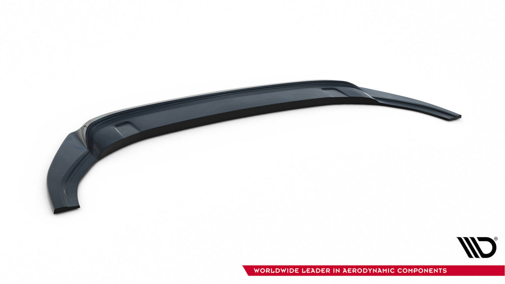 Maxton Design Street+ Spoilerlippe Front Ansatz V.2 passend für VW Golf R / R-Line Mk7 schwarz Hochglanz