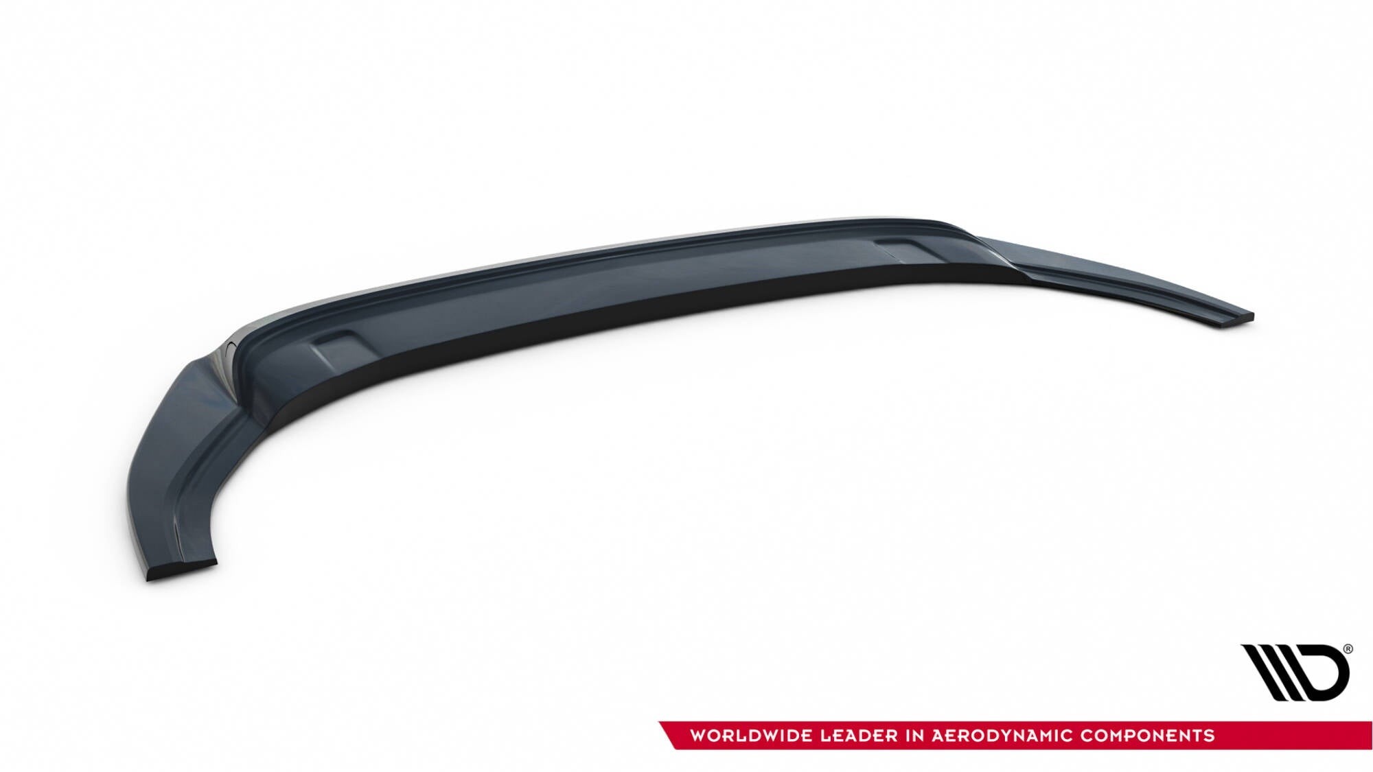 Maxton Design Street+ Spoilerlippe Front Ansatz V.2 passend für VW Golf R / R-Line Mk7 schwarz Hochglanz
