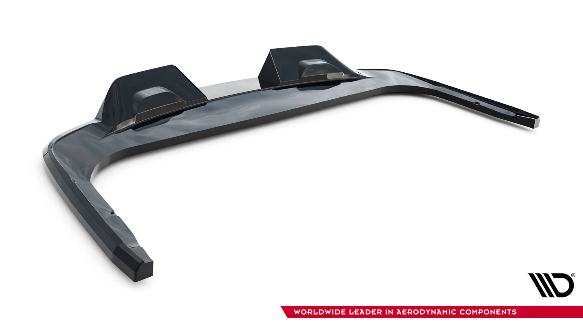 Maxton Design Street+ Mittlerer Diffusor RACE passend für VW Atlas R-Line Mk1 Facelift 2 schwarz Hochglanz