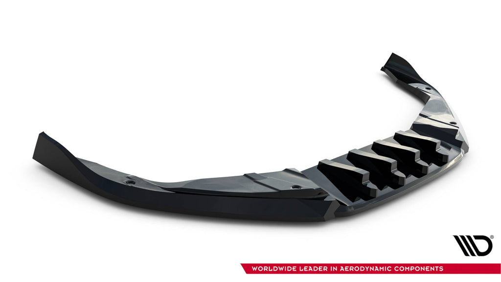 Maxton Design Street+ Spoilerlippe Front Ansatz passend für V.2 Porsche 718 Cayman GTS 982c schwarz Hochglanz