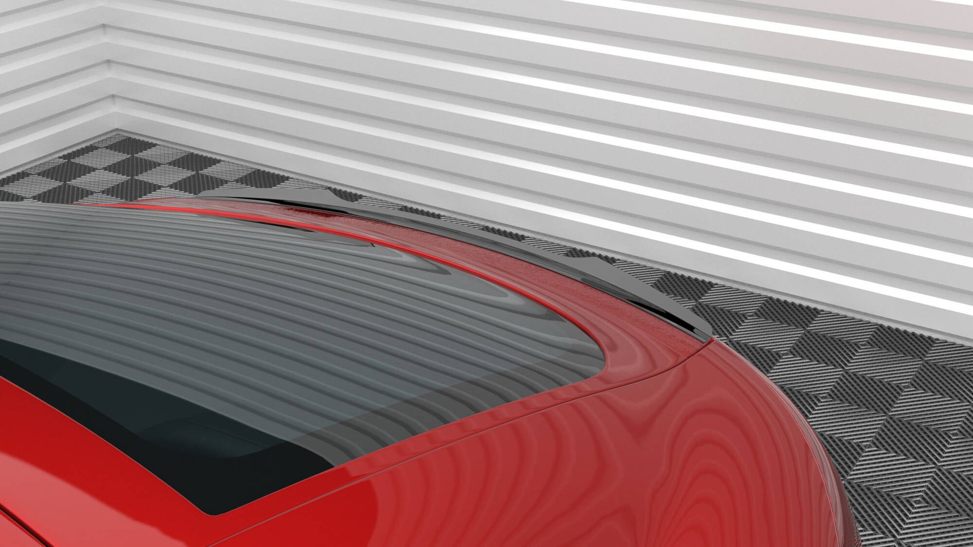 Maxton Design Spoiler CAP passend für Audi TT 8J schwarz Hochglanz