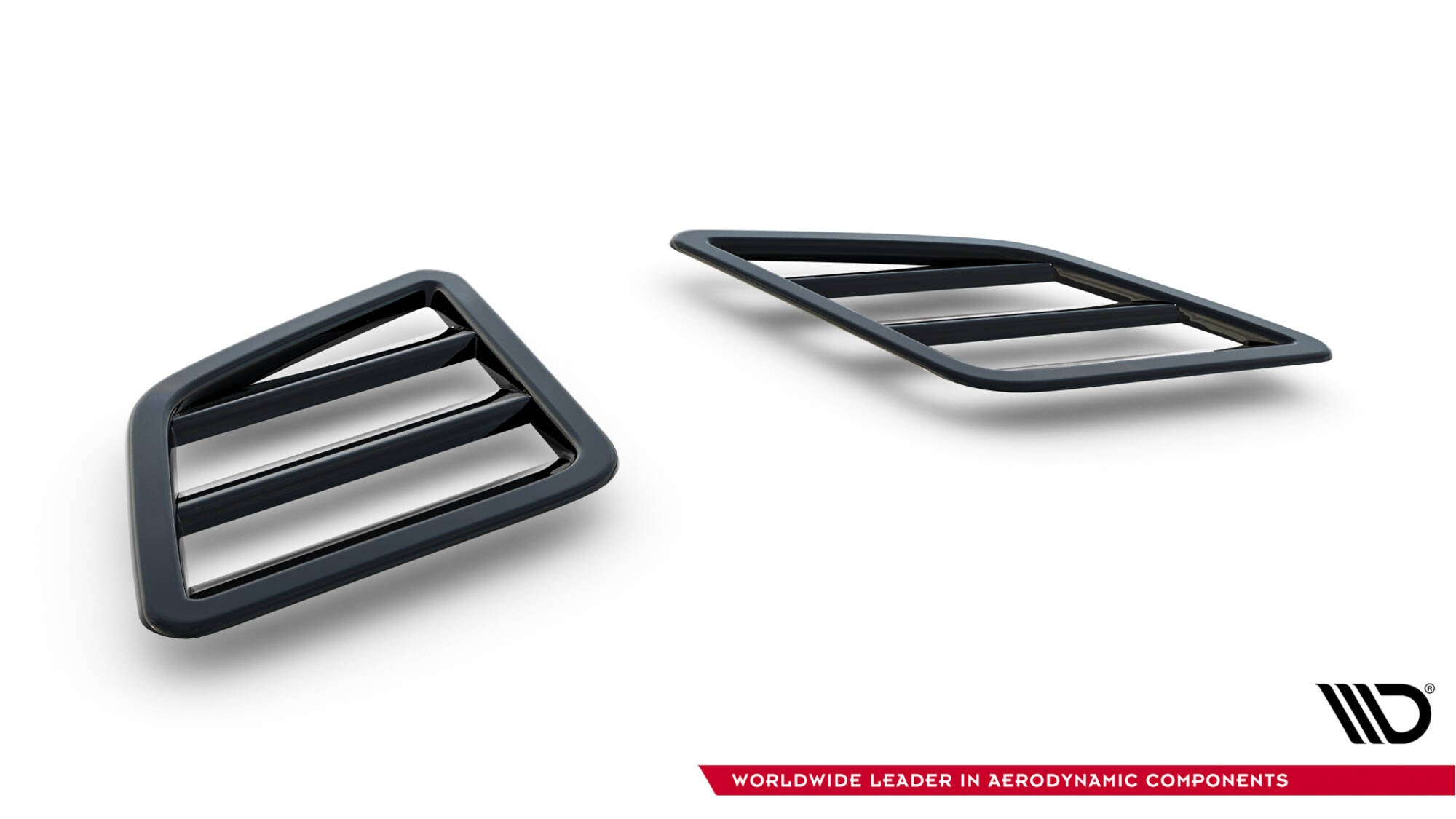 Maxton Design Maske Schlitze schwarz Hochglanz für Renault Megane RS Mk3