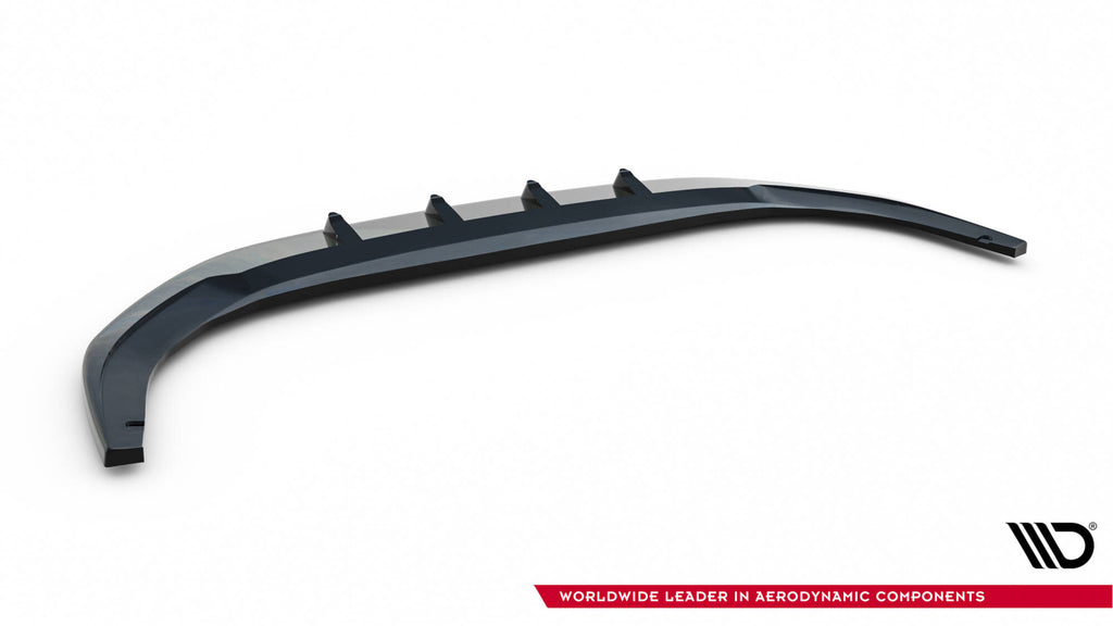 Maxton Design Street+ Spoilerlippe Front Ansatz V.1 passend für VW Golf GTI / GTE / R-Line Mk8 Facelift schwarz Hochglanz