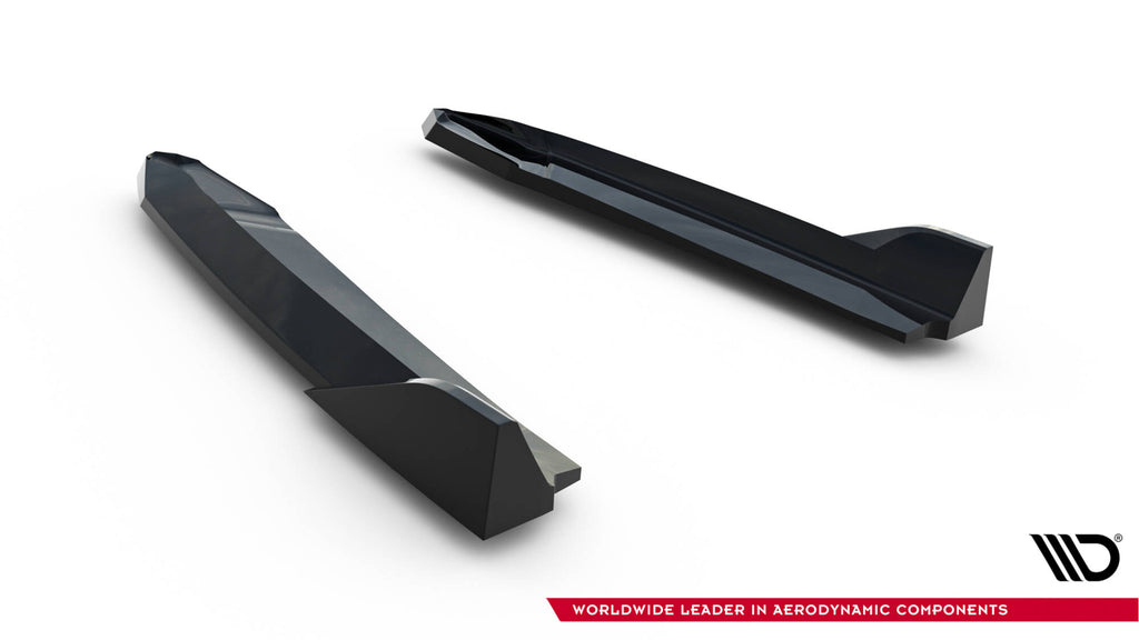 Maxton Design Heck Ansatz Flaps Diffusor V.8 passend für Skoda Octavia RS Liftback / Combi Mk4 schwarz Hochglanz