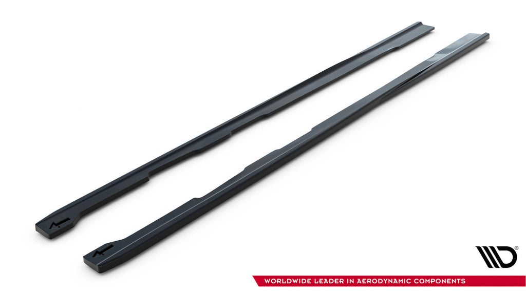 Maxton Design Street+ Seitenschweller Leisten V.2 passend für Audi RS6 C7 / C7 Facelift schwarz Hochglanz