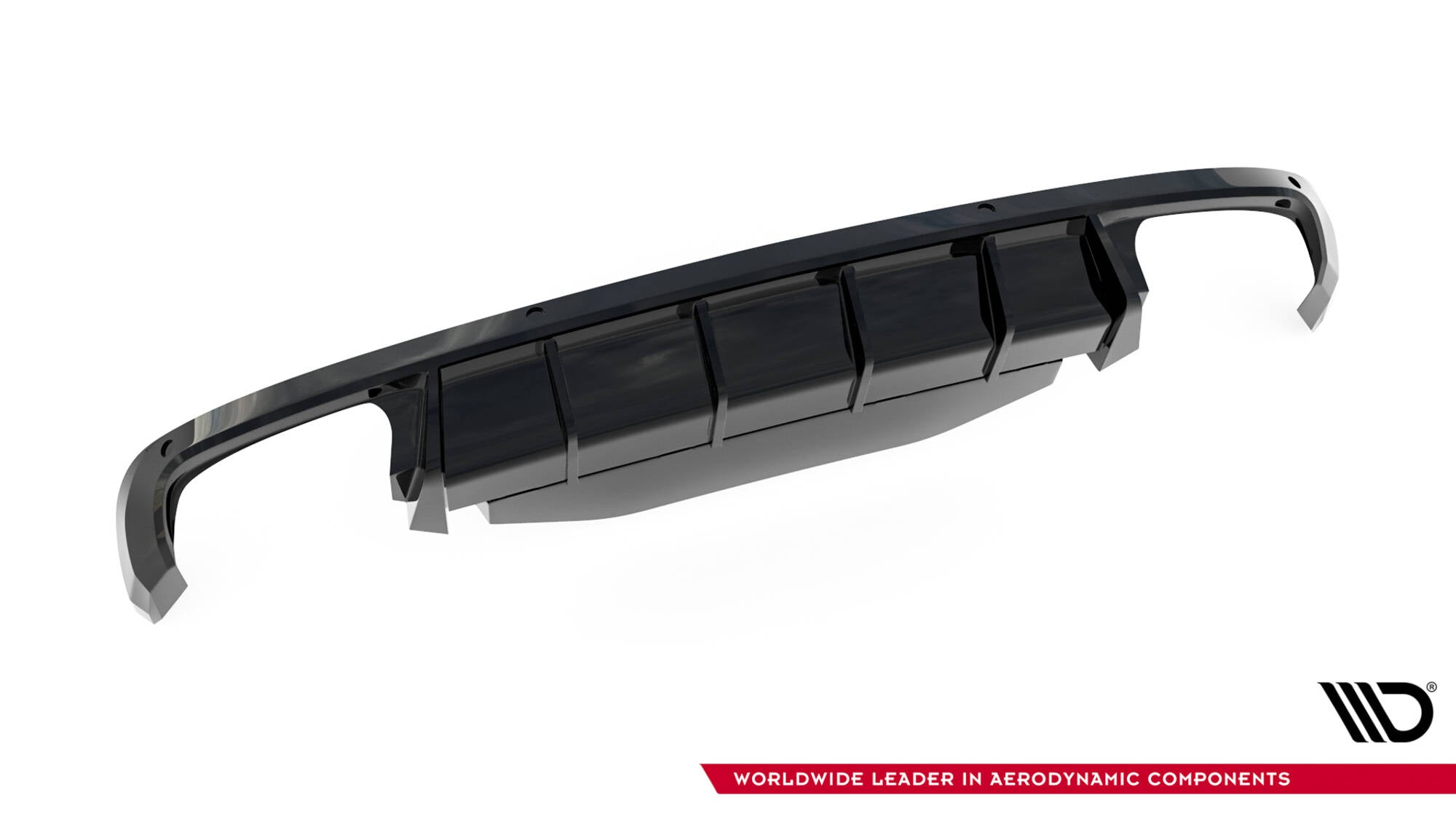 Maxton Design Diffusor Heck Ansatz passend für Skoda Superb Liftback / Combi Mk3 schwarz Hochglanz