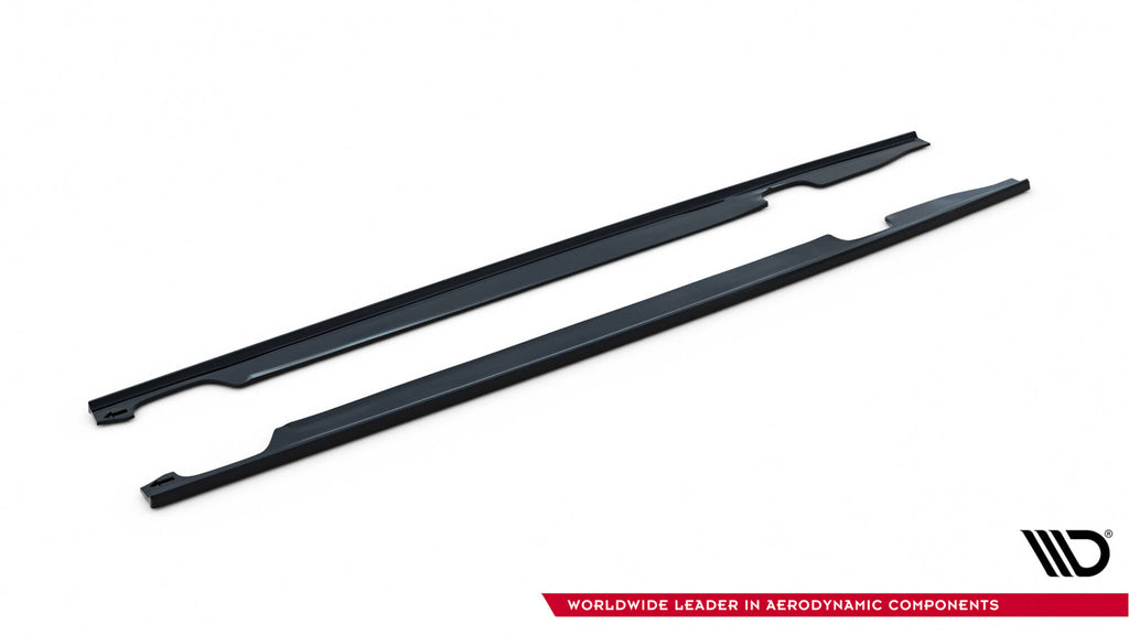 Maxton Design Dokadki Progów Audi S6 / A6 S-Line / A6 C7 FL schwarz Hochglanz für Audi A6